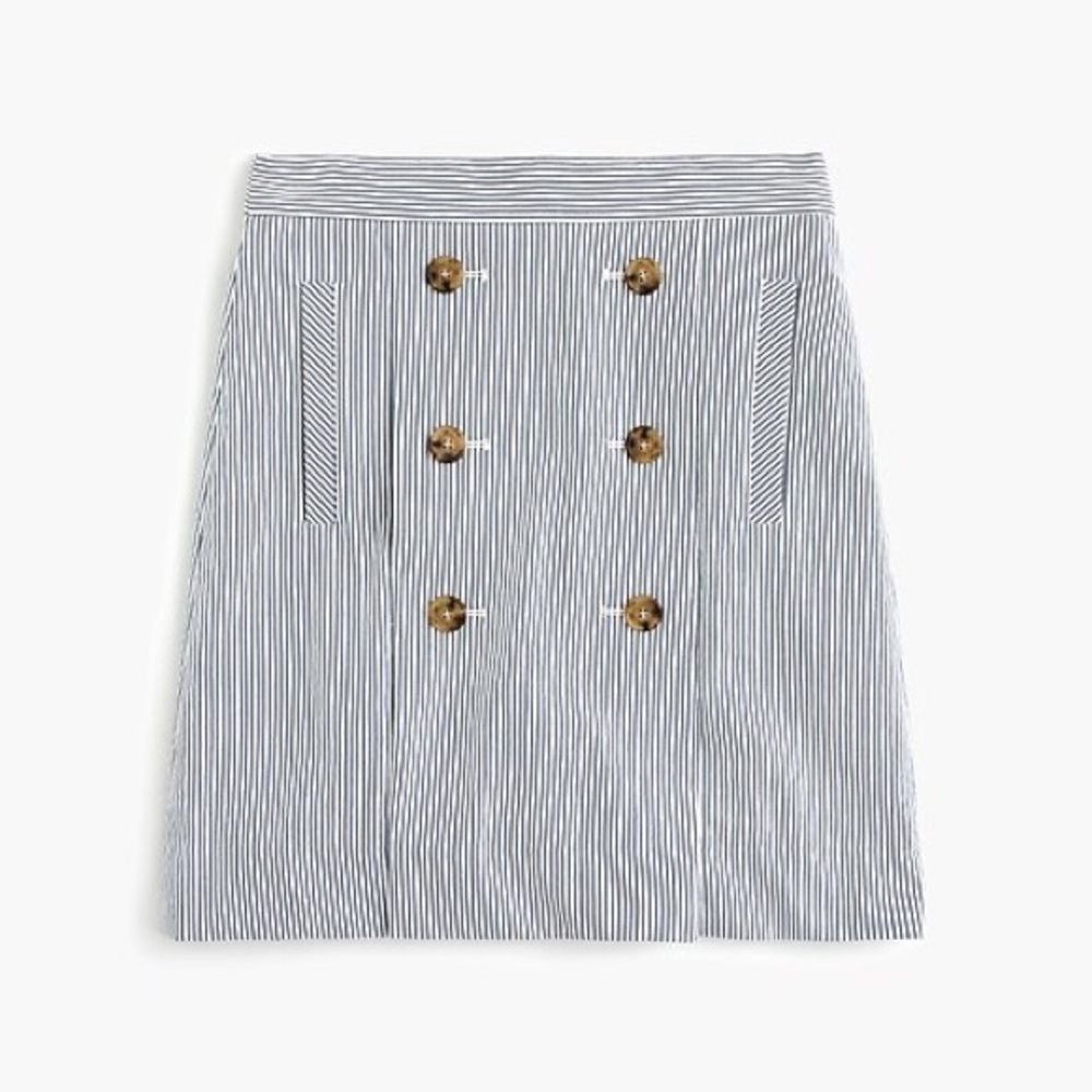 J. Crew Button-front mini skirt